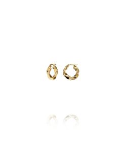 ‎Pendientes Aros Trenzados 18mm Oro 9K 9AR1/18