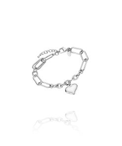 Pulsera Lotus Style Óvalos Corazón Acero LS2334/2/1