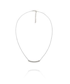 Gargantilla Sonrisa Barra Circonitas Plata 4085P