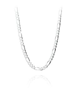 Cadena Fígaro Plana 5mm Plata