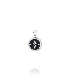 Colgante Brújula Circonitas Estrella Polar Plata 9118066