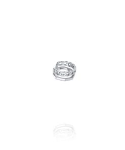 Ear Cuff Doble Eslabones Plata 9119779