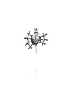 Alfiler Sagrado Corazón Puñales Plata 1006
