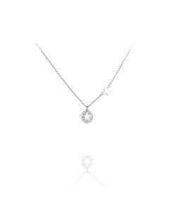 Gargantilla Mini Estrellas Círculo Circonitas Plata 9110388