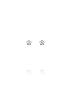 Pendientes Mini Estrella Circonitas Plata 45491