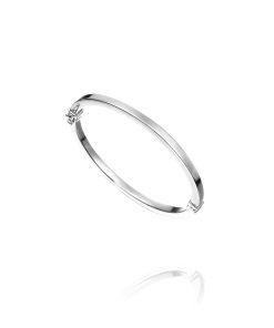 Pulsera Brazalete Cuadrado 4mm Plata 135150
