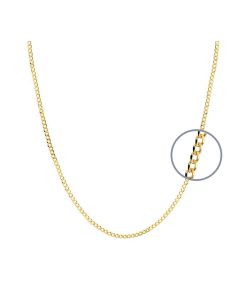 Cadena Barbada Rombo 2mm Oro 9 Kilates 9C4501